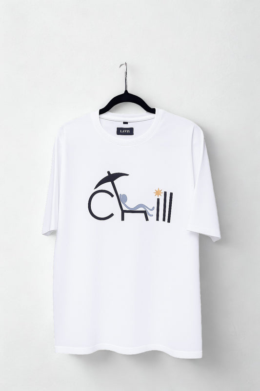 Men’s Oversized “Chill” Graphic T-Shirt