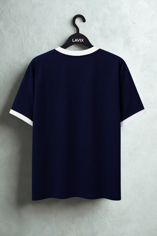 Women’s Navy V-Neck oversized t shirt